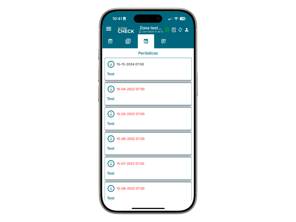 Smart Check - Controles periódicos en móvil