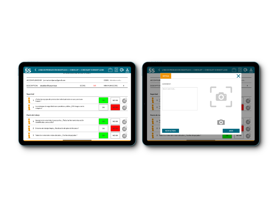 Smart 5S - Checklist de auditoría y detalle
