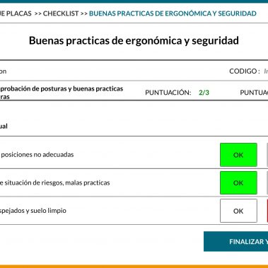 Smart 5S Checklist completado